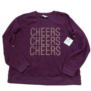 Sonoma Cheers Cheers Cheers Sweater (Sz L)